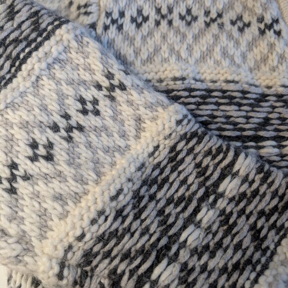 Gap Chunky Knit Zip Up Heavy Warm Alpaca Wool Long Sleeve Sweater, NWOT - Picture 3 of 6